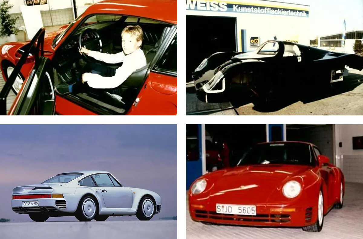 Lackierung des legendären Porsche 959 bei WEISS 